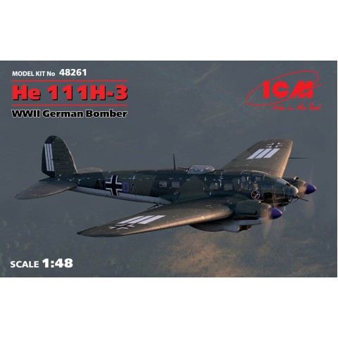He 111H-3, WWII German Bomber -48261