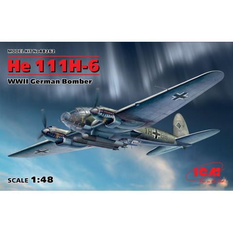 He 111H-6, WWII German Bomber -48262