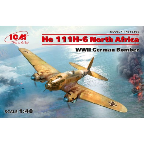He 111H-6 North Africa, WWII German Bomber -48265