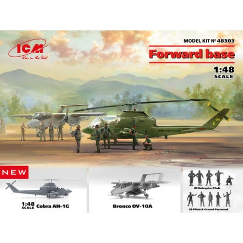 Forward base (Cobra AH-1G + Bronco OV-10A with US Pilots & Ground Personnel and US Helicopter Pilots 48303