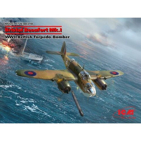 Bristol Beaufort Mk.I WWII British Torpedo-Bomber -48310