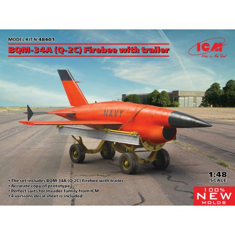 BQM-34A (Q-2C) Firebee with trailer -48401