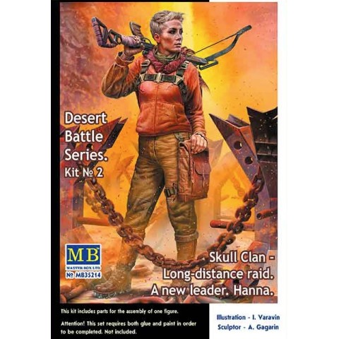 A new leader. Hanna. Skull Clan - Long-distance raid 1/35 Future Figuren Bouwpakket. -MB35214