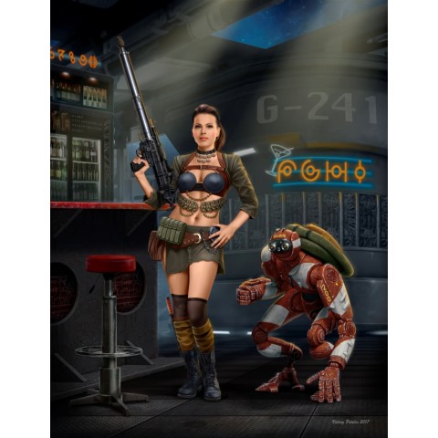 At the Edge of the Universe. Back Off  1/24 Future Figuren Bouwpakket -MB24035