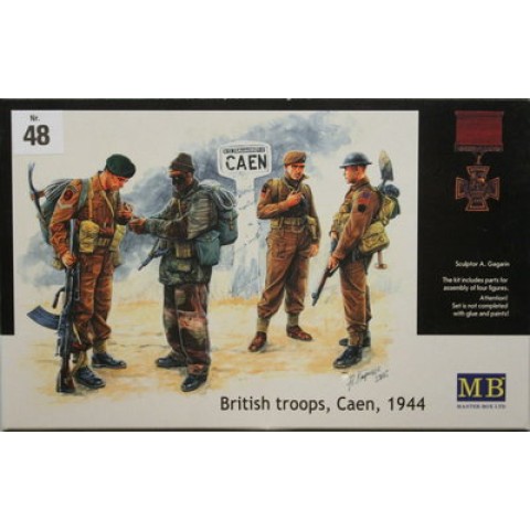 British Troops  Caen, 1944 1/35 Militairen Figuren Bouwpakket WW2 -MB3512
