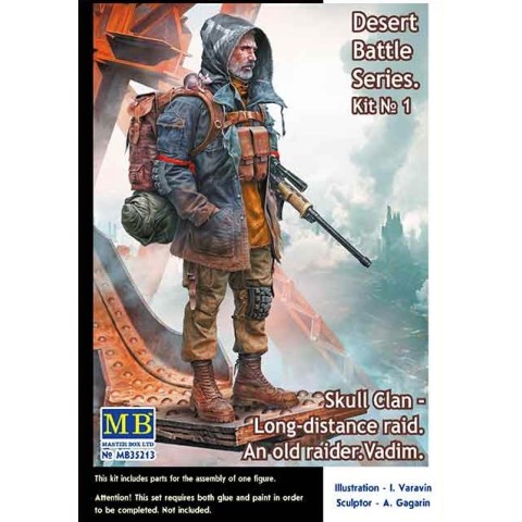 An old raider. Vadim. Skull Clan - Long-distance raid. 1/35 Future Figuren Bouwpakket-MB35213