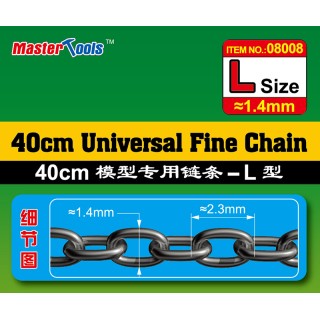 Ketting 40 cm 1,4 mm / 2,3 mm  -08008