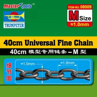 Ketting 40 cm 1 mm / 1,8mm  -08009