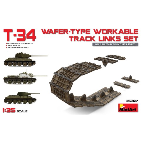T-34 wafer-type workable track links set -35207