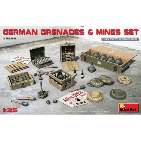 GERMAN GRENADES & MINES SET -35258