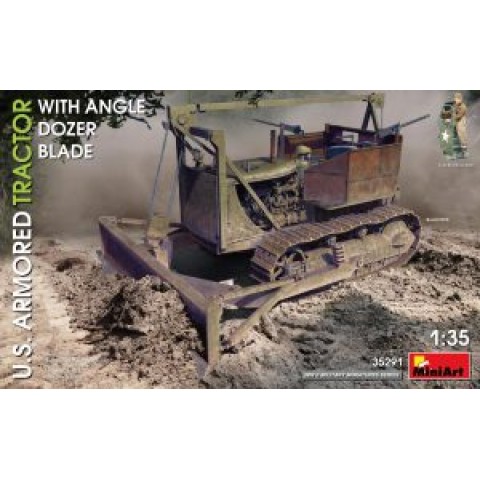 U.S. ARMORED TRACTOR WITH ANGLE DOZER BLADE -35291