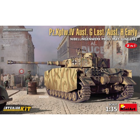 Pz.Kpfw.IV Ausf. G Last/Ausf. H Early. NIBELUNGENWERK PROD. MAY-JUNE 1943 INTERIOR KIT -35333