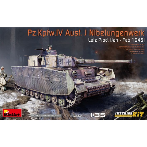 Pz.Kpfw.IV Ausf. J Nibelungenwerk Late Prod. (Jan – Feb 1945) with interior kit -35342