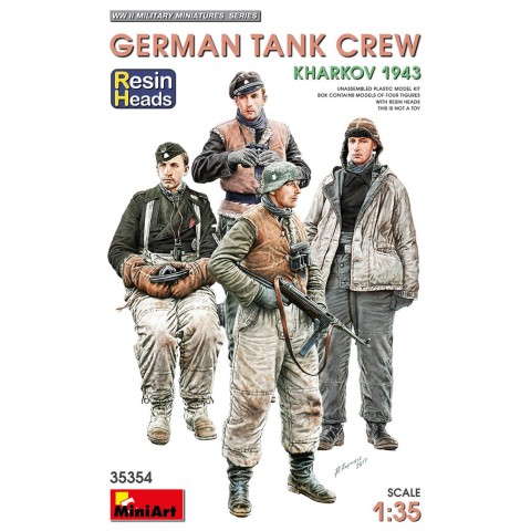 GERMAN TANK CREW. KHARKOV 1943. RESIN HEADS -35354
