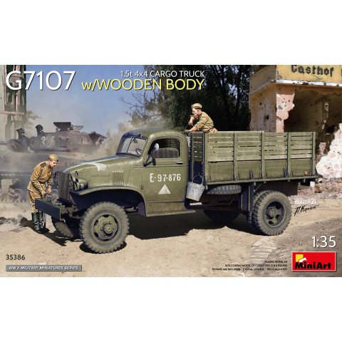 G7107 1,5t 4×4 CARGO TRUCK w/WOODEN BODY -35386
