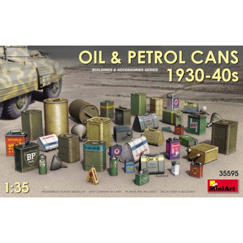 OIL & PETROL CANS 1930-40s -35595