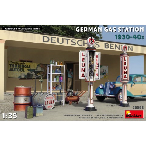 GERMAN GAS STATION 1930-40s -35598