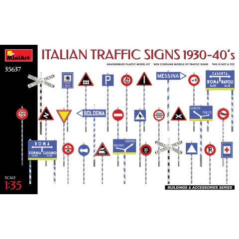 ITALIAN TRAFFIC SIGNS 1930-40’s -35637