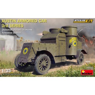 AUSTIN ARMORED CAR 3rd SERIES: UKRAINIAN, POLISH, GEORGIAN, ROMANIAN SERVICE. INTERIOR KIT -39005