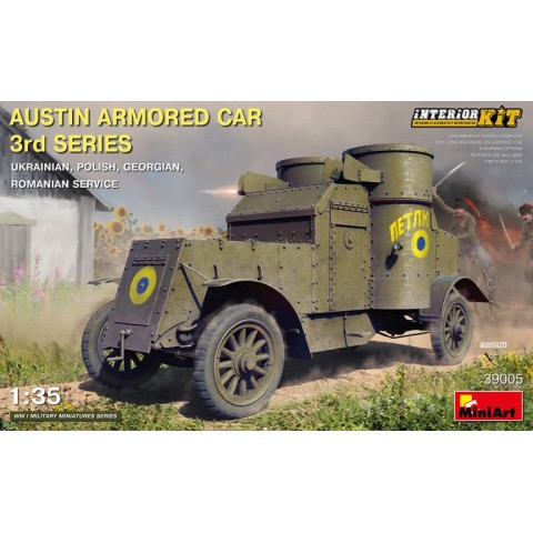 AUSTIN ARMORED CAR 3rd SERIES: UKRAINIAN, POLISH, GEORGIAN, ROMANIAN SERVICE. INTERIOR KIT -39005
