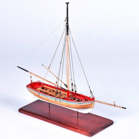1/48 Long Boat, 18de Eeuw & tools & Verf  -MS1457CB