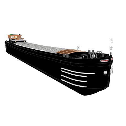Peniche Picardie Barge Houten Scheepsmodel 1/40