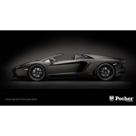 Pre-Order1/8 LAMBORGHINI AVENTADOR LP700-4 ROADSTER NERO NEMESIS -PCHK121F