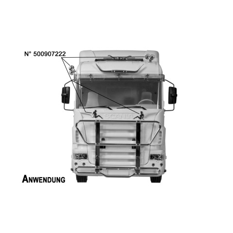 Luchthorn Set Chrome