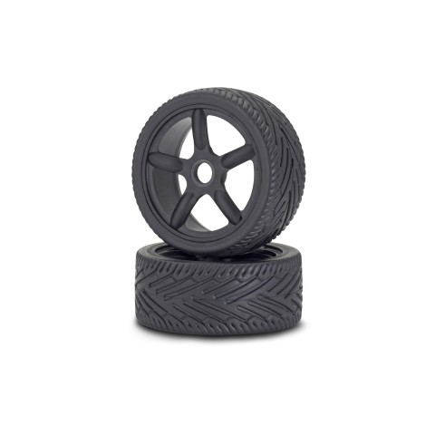 black onroad banden & velgen 1/8