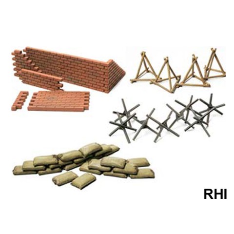 Brick Wall & Sand Bag & Barricade Set