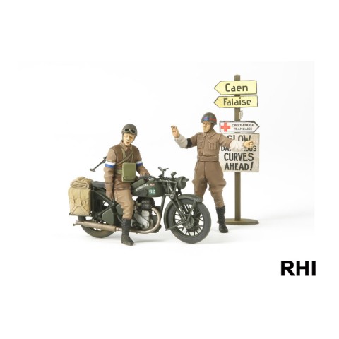 British BSA M20 Motorcycle & Military Police Set