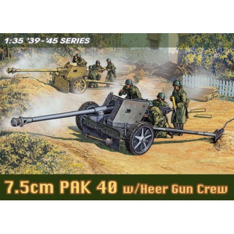 7.5cm Pak 40 w/Heer Gun Crew -6249