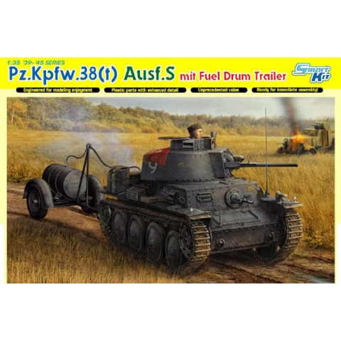 Pz.Kpfw.38(t) Ausf.S mit Fuel Drum Trailer-6435