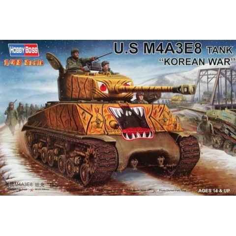 U.S. M4A3E8 Tank Korean War -84804