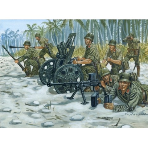Japanese M92 Light Howitzer & AT Team