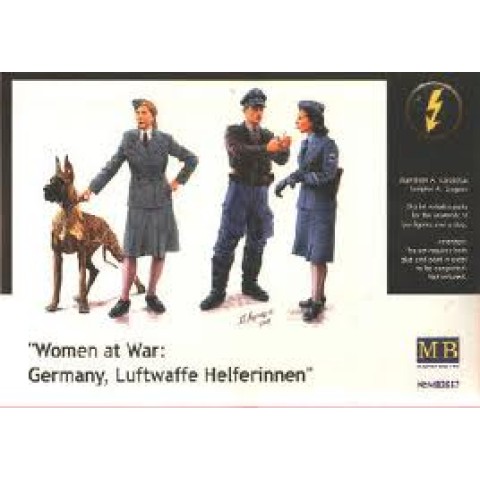 Woman At War" Germany, Luftwaffe Helferinnen 1/35 Militairen Figuren Bouwpakket -MB3557
