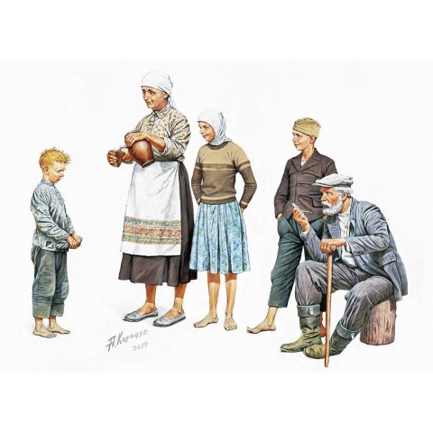 Easter Region Peasants WW2 Era-mb3588