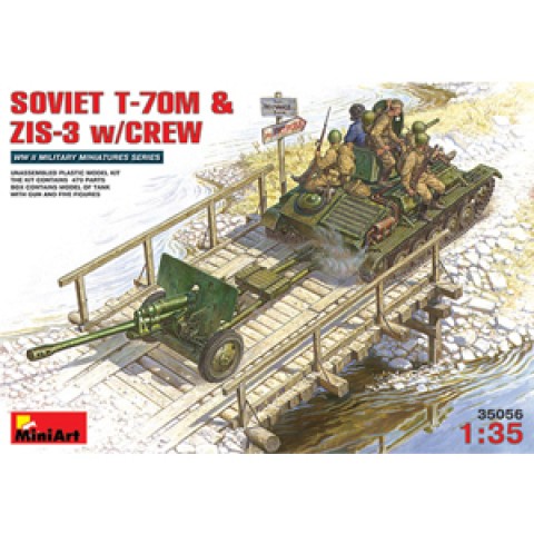 Soviet T-70M & ZIS-3 with Crew-35056