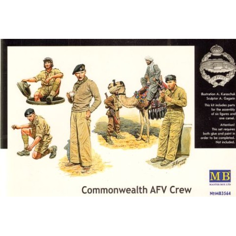 Commonwaelth AFV Crew 1/35 Militairen Figuren Bouwpakket -MB3564