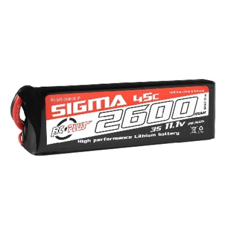 Sigma Lipo accu 11,1 Volt 2600 Mah XT60 -RC-G45-2600-3s1p