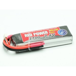 LiPo Accu 2700 + XT60 stekker - 7,4V -15421
