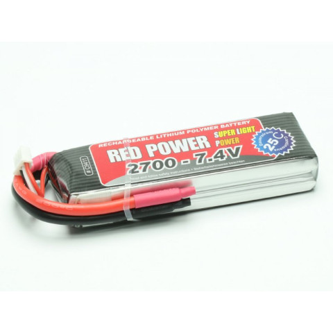 LiPo Accu 2700 + XT60 stekker - 7,4V -15421