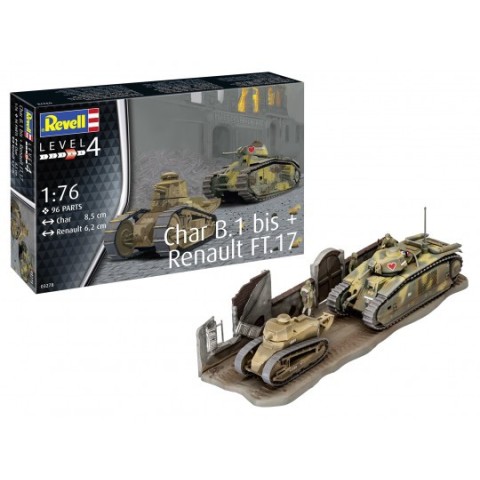 Char B1 bis & Renault FT-17 -03278