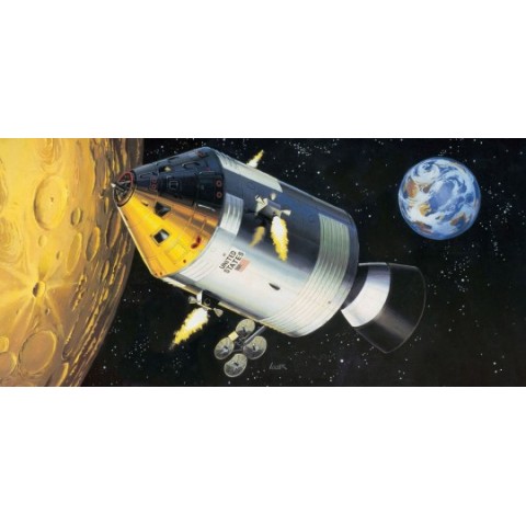 Apollo 11 Spacecraft with Interior & Lijm & Verf & Penseeltje -03703
