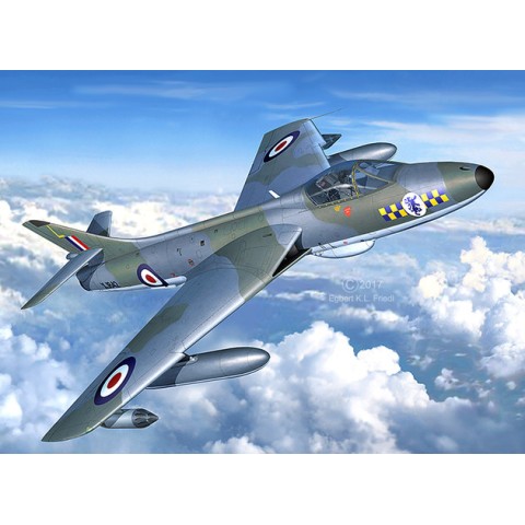 British Legends: Hawker Hunter FGA.9  & Verf & Lijm & Penseeltje -63908