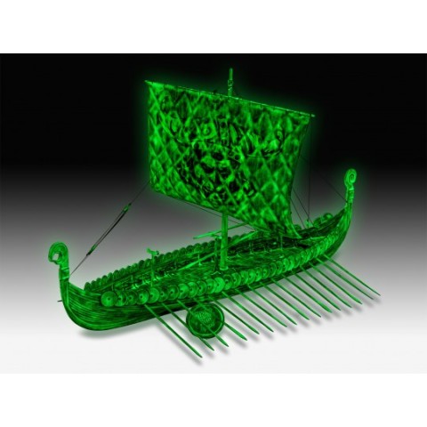 Viking Ghost Ship & Glow In The Dark Verf & Penseeltje & Lijm