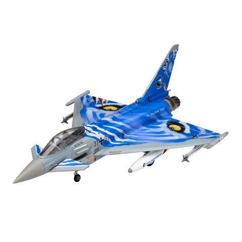 Mode;set Eurofighter Typhoon The Bavarian Tiger 2021 & Lijm & Verf & Penseeltje  -63818