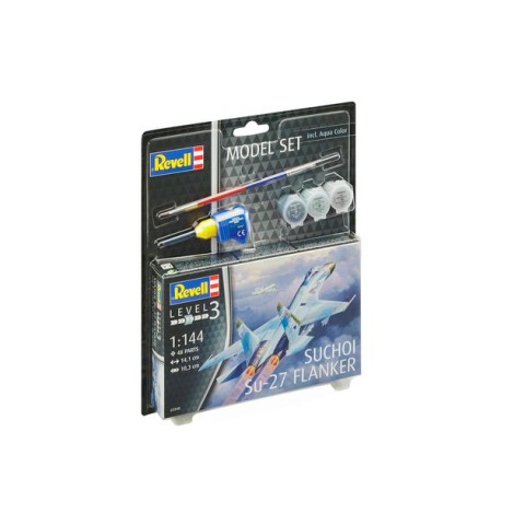 Suchoi Su-27 Flanker & Verf & Lijm & penseeltje -63948