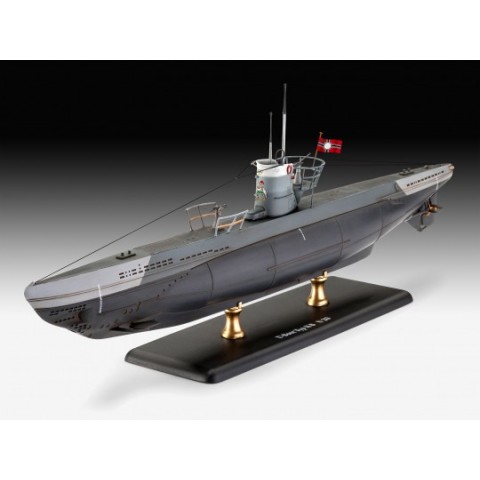 German Submarine Type IIB (1943) & Verf & Lijm & Penseeltje -65155