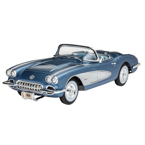 1958 Corvette Roadster & Verf & Lijm & Penseeltje -67037